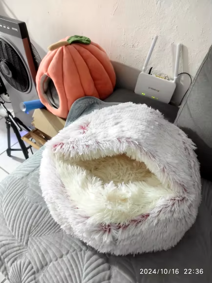 Pehmeä pyöreä lemmikkisänky photo review