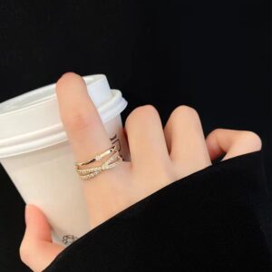 Luksusring med zirkonia