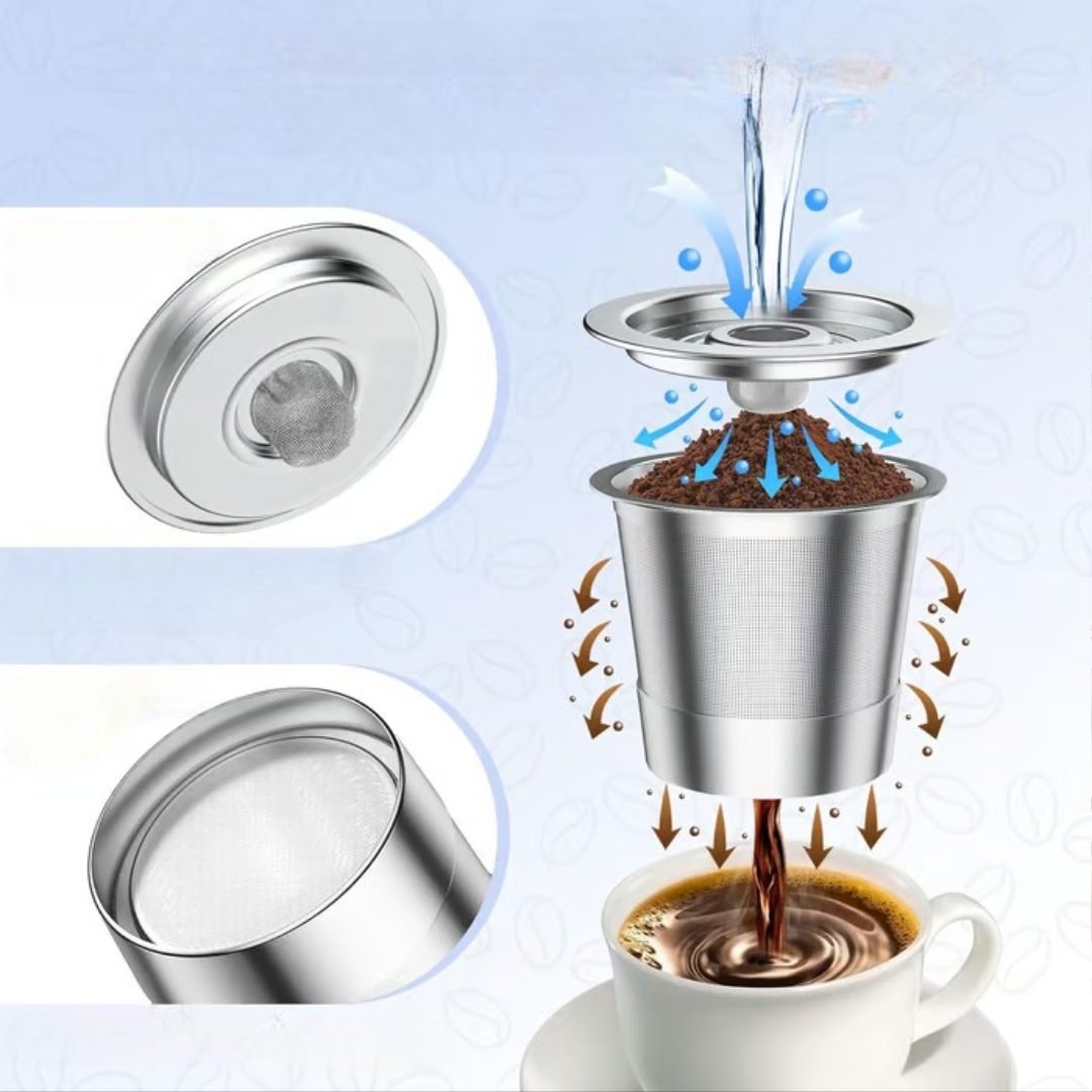 Gjenbrukbar kaffekapsel (2 stk)