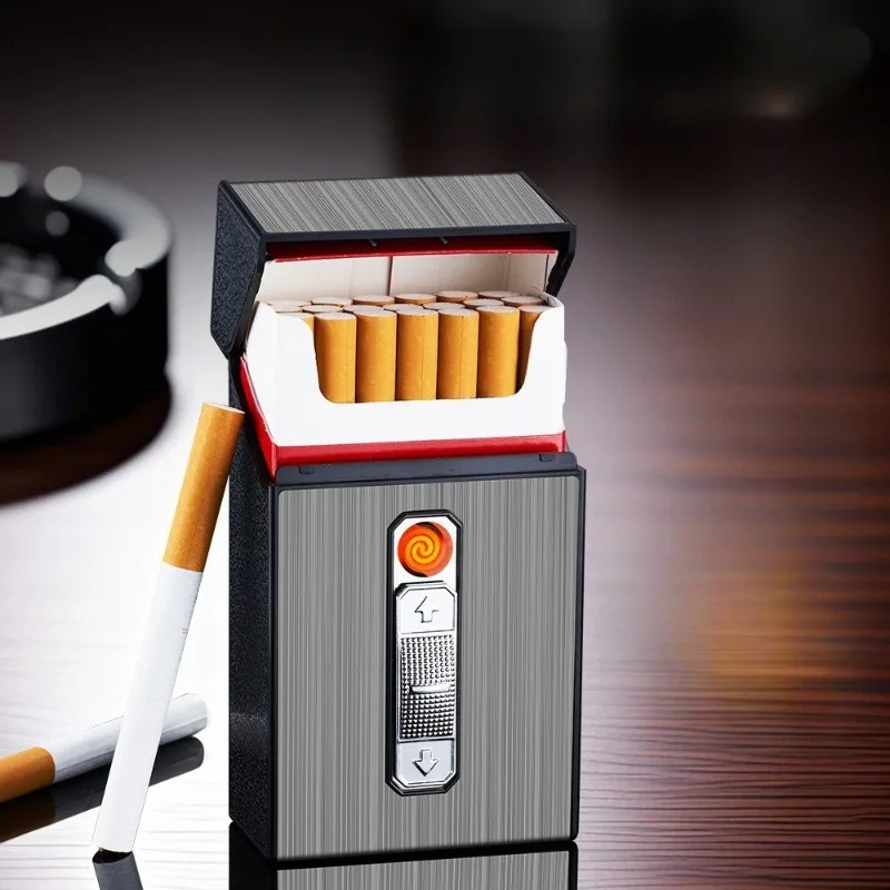 Sigarettetui med lighter
