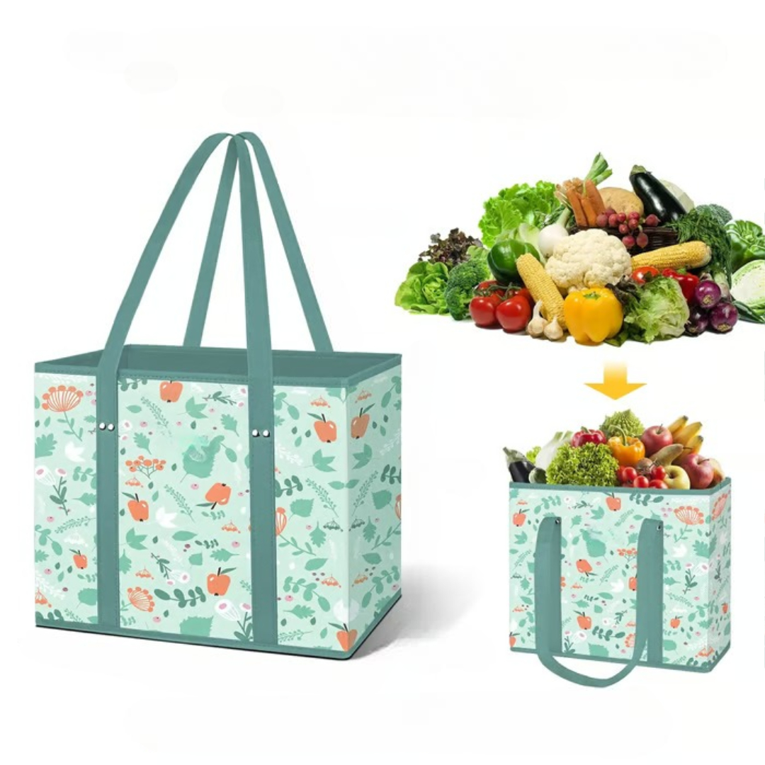 Miljøvennlig gjenbrukbar handlepose