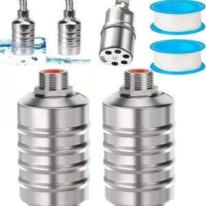 Flyteventil i rustfritt stål (2 stk)