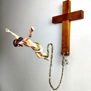 Flygande Jesus prydnad