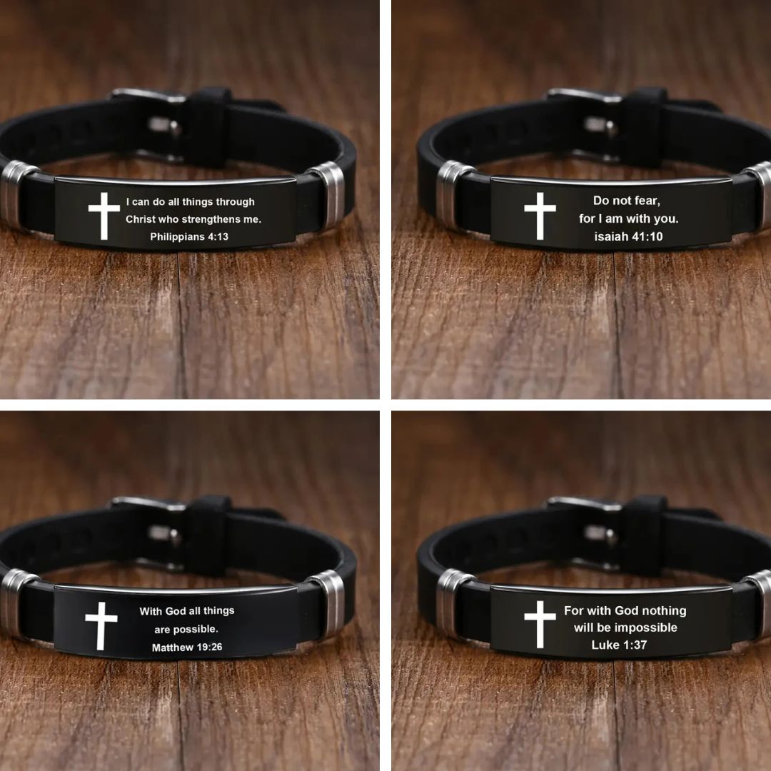 Armband med kristen bibelvers
