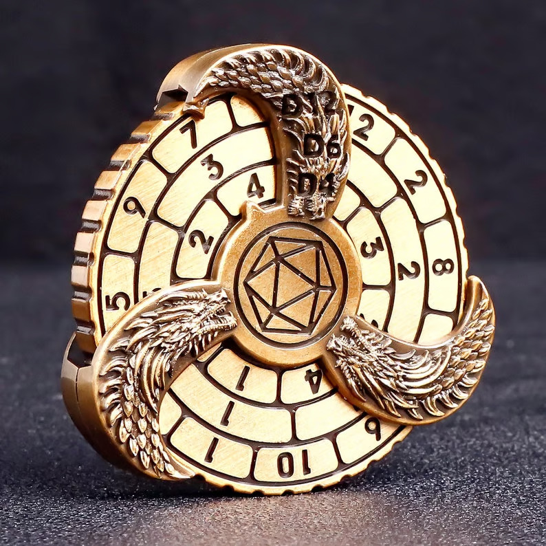 Gyro spinner tärning