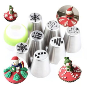 Set med munstycken för jul