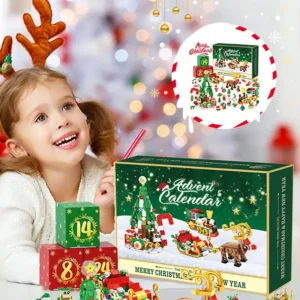 Julkalender med byggklossar