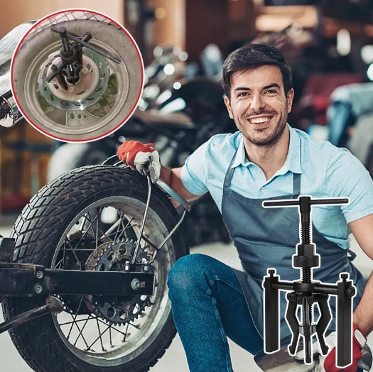 Däckutdragningsverktyg med tre klor