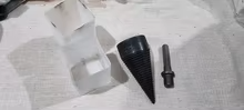 Firewood splitting drill bit photo review