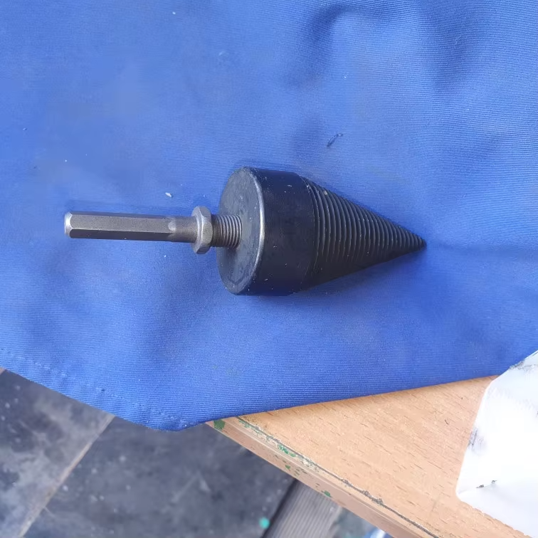 Firewood splitting drill bit photo review