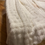 Rabbit fur blanket photo review
