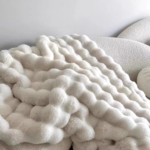 Rabbit fur blanket photo review