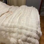Rabbit fur blanket photo review
