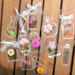 Transparent dried flower
