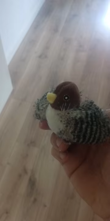 Cat toy with bird sounds photo review