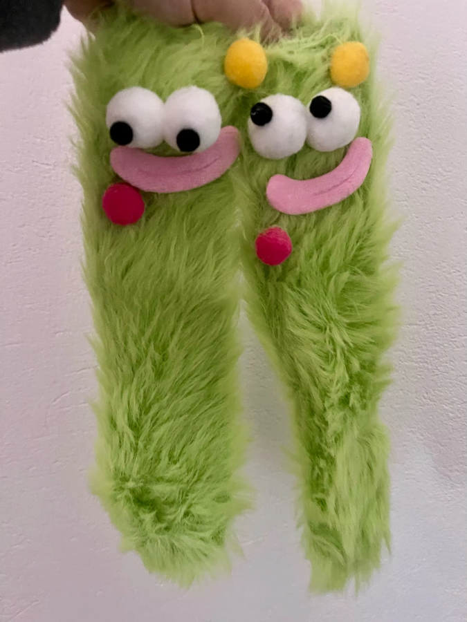 Fluffy cartoon socks photo review