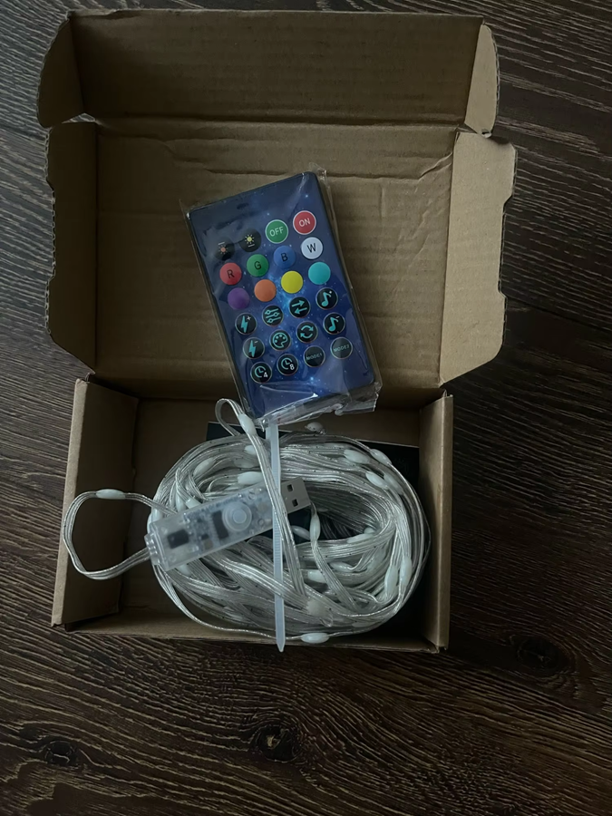 RGB LED string lights (5 m) photo review