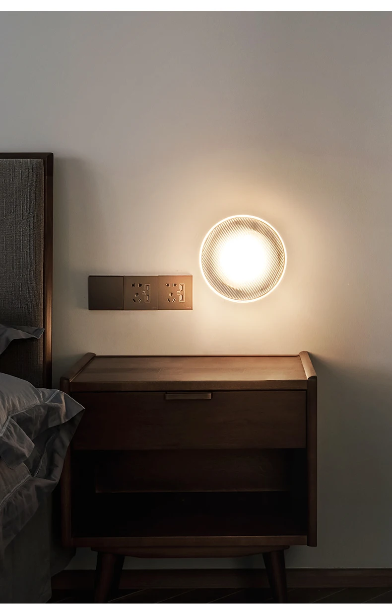 Round LED wall lamp photo review