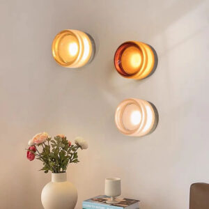 Round LED wall lamp
