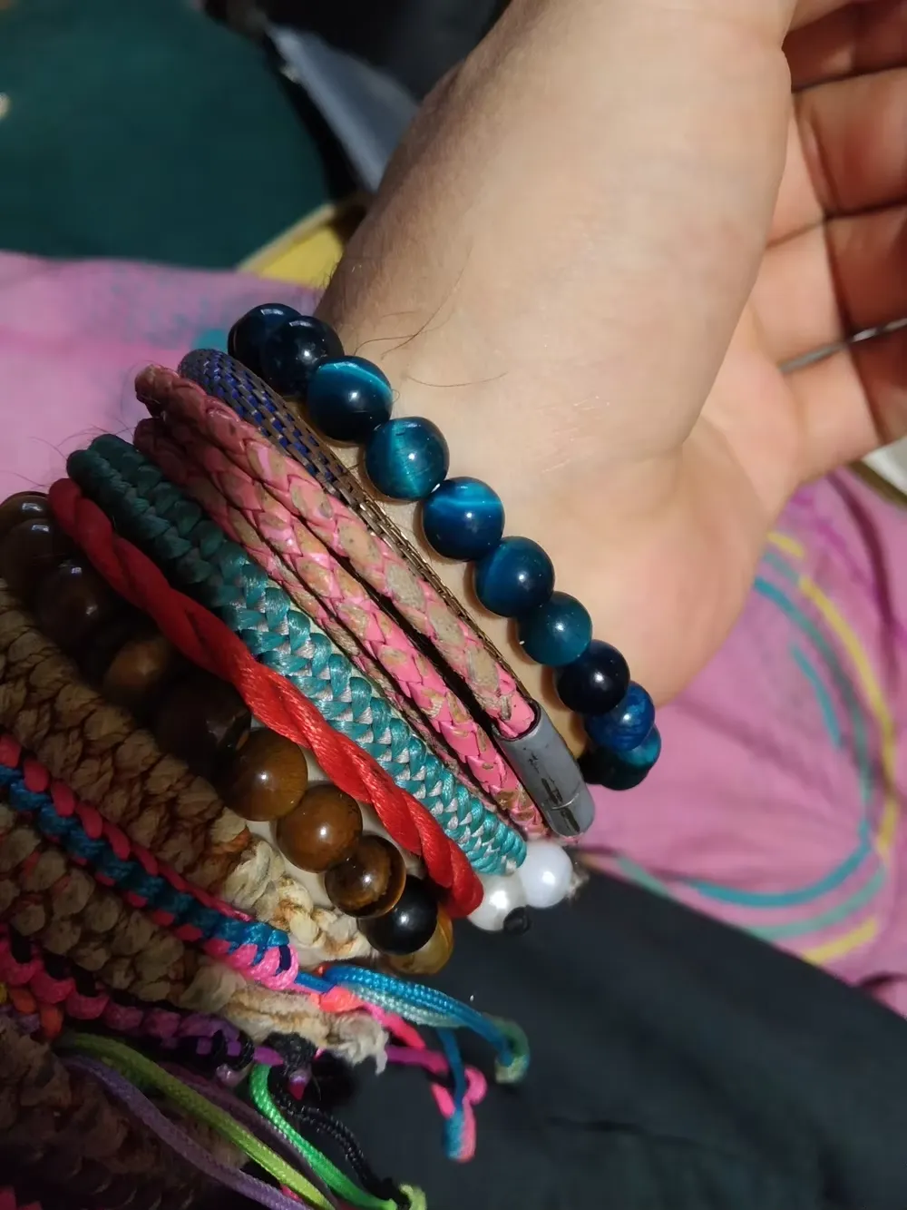 Blue tiger eyes bracelet photo review