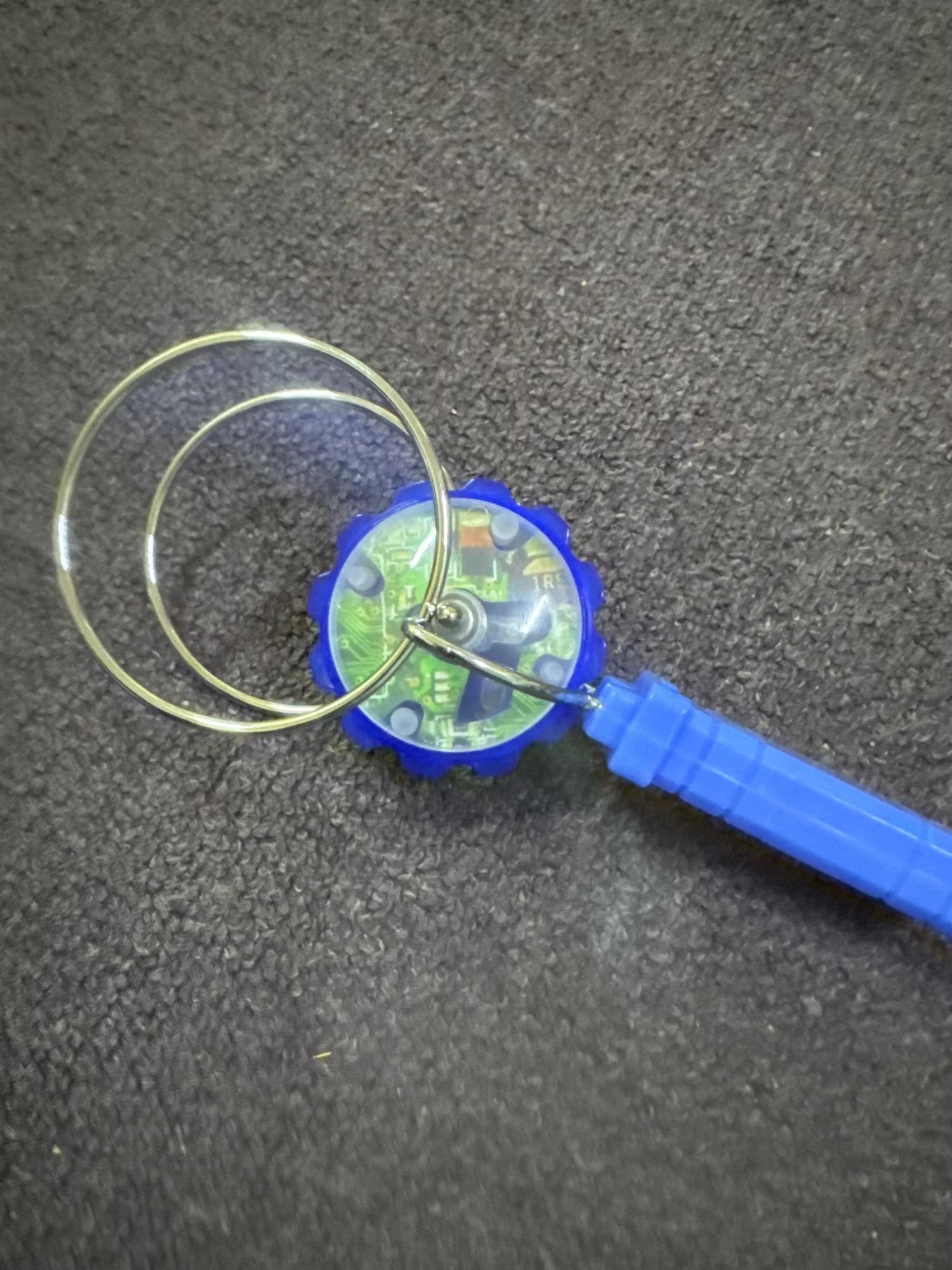 LED magnetic spinning top photo review