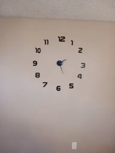 3D wall clock decor photo review