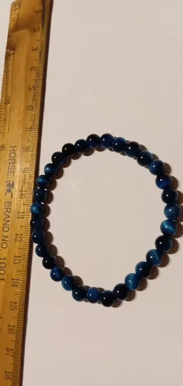 Blue tiger eyes bracelet photo review