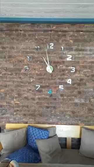 3D wall clock decor photo review