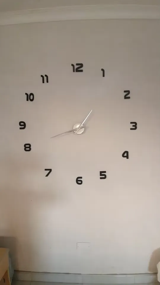 3D wall clock decor photo review