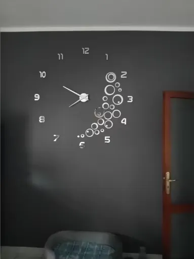 3D wall clock decor photo review