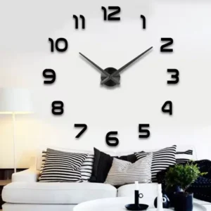3D wall clock decor