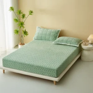 Plush fitted sheet