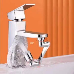 Rotating faucet aerator