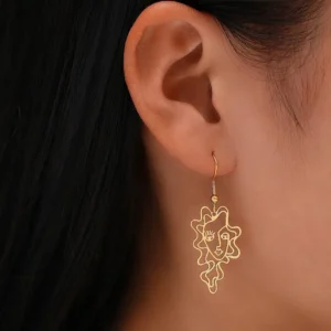 Abstract drop earrings