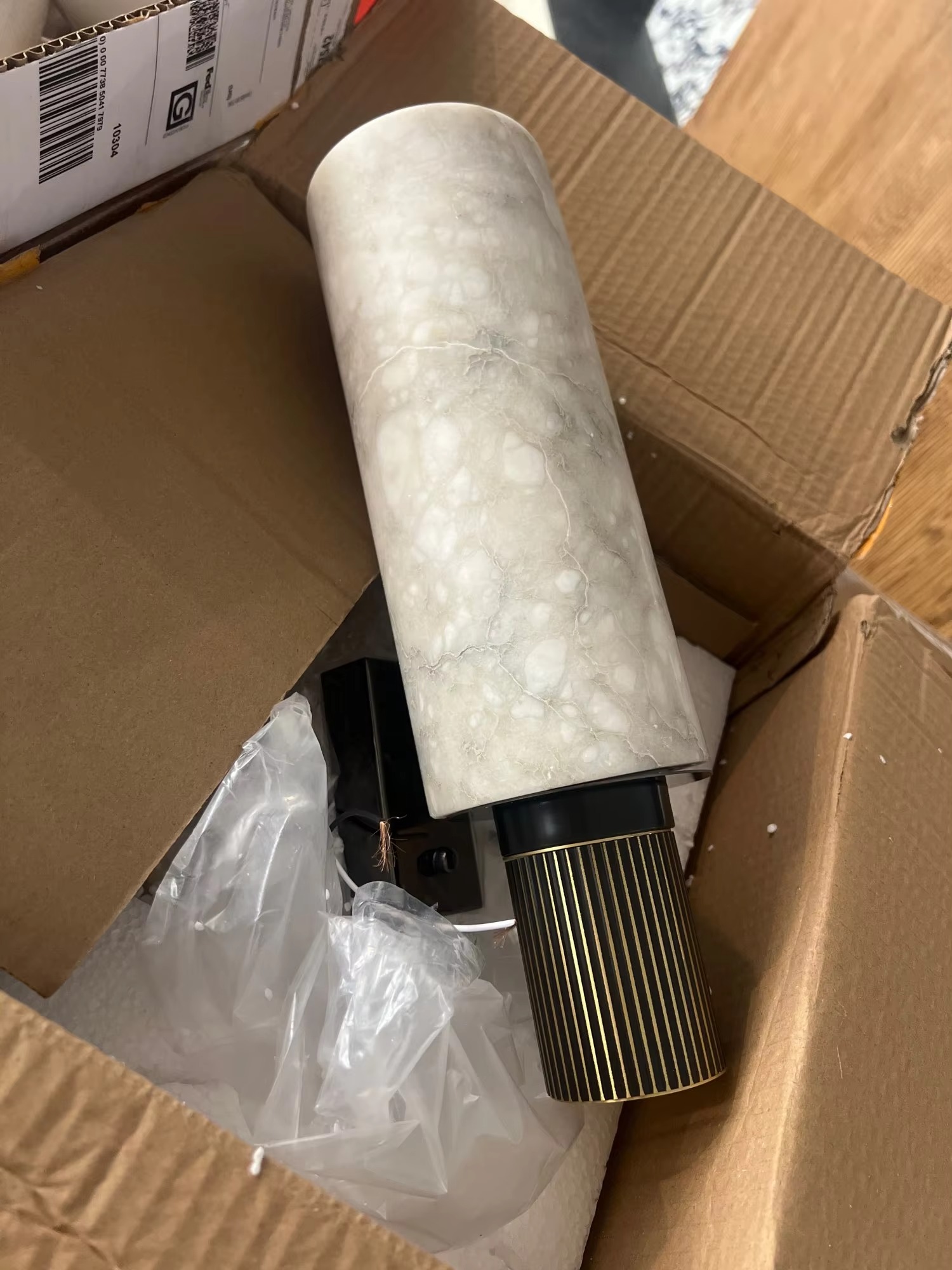 Marble wall lamp photo review