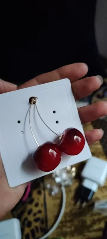 Fruit dangle earrings photo review