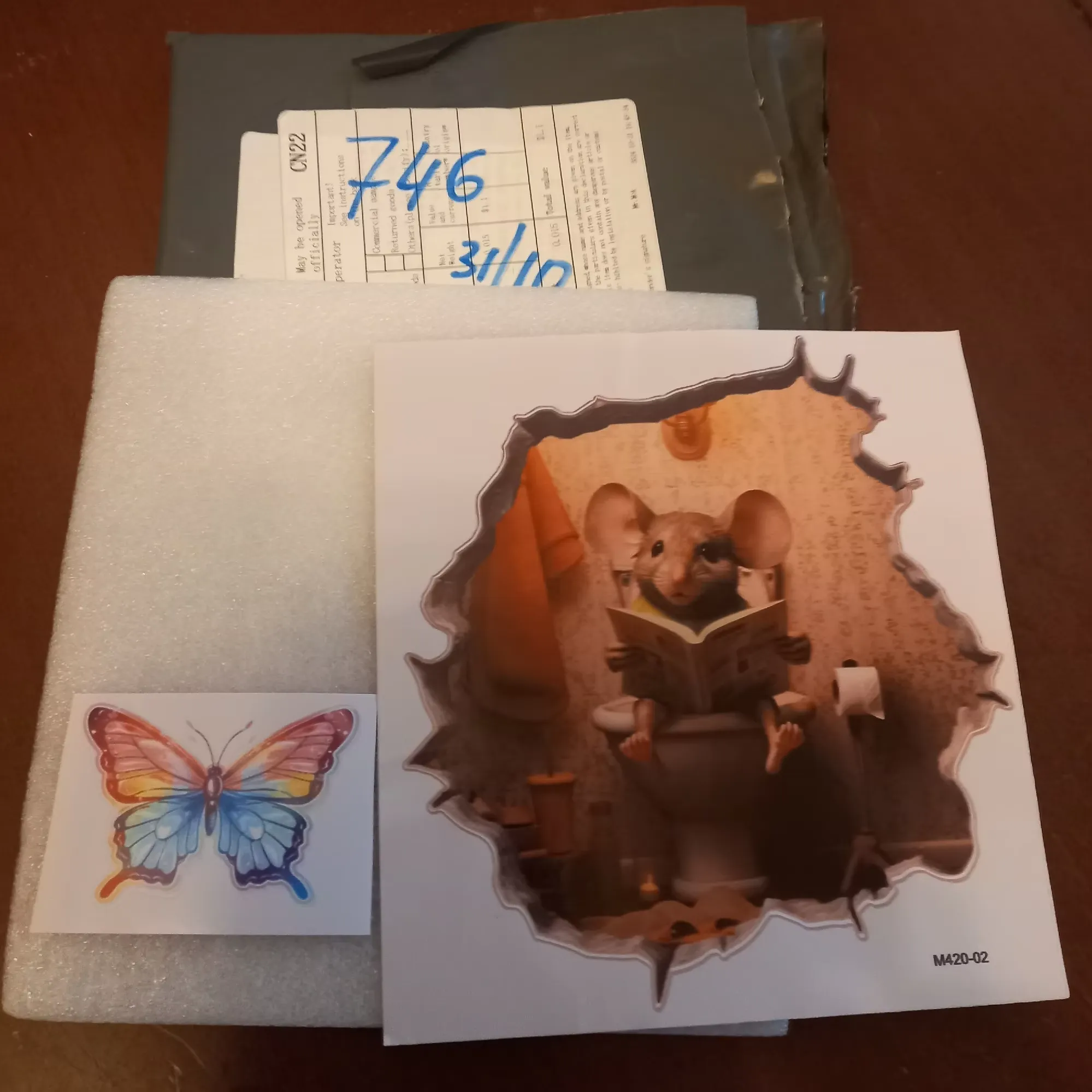 Mouse hole decals photo review