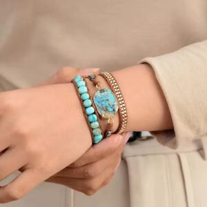 Bohemian leather bracelet