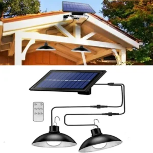 LED solar hanging light