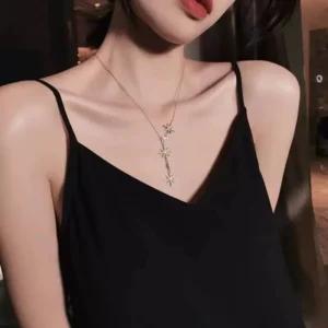 Women diamond necklace