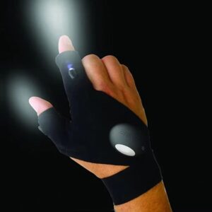 LED flashlight gloves