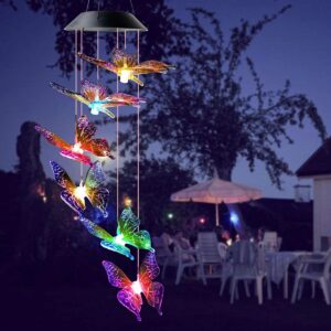 Solar wind chimes light