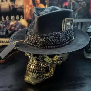 Skull crowboy hat