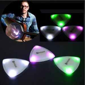 Glowing guitar pick