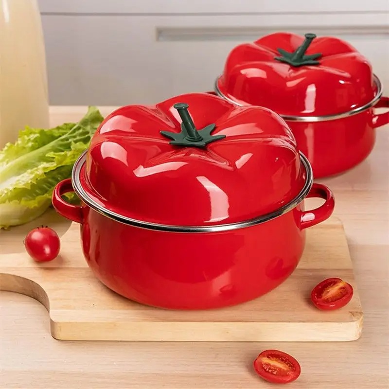 Enameled Tomato Pot