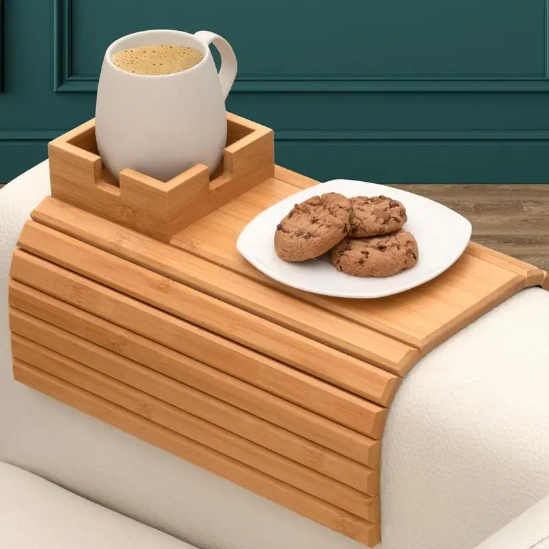 Bamboo couch cup holder