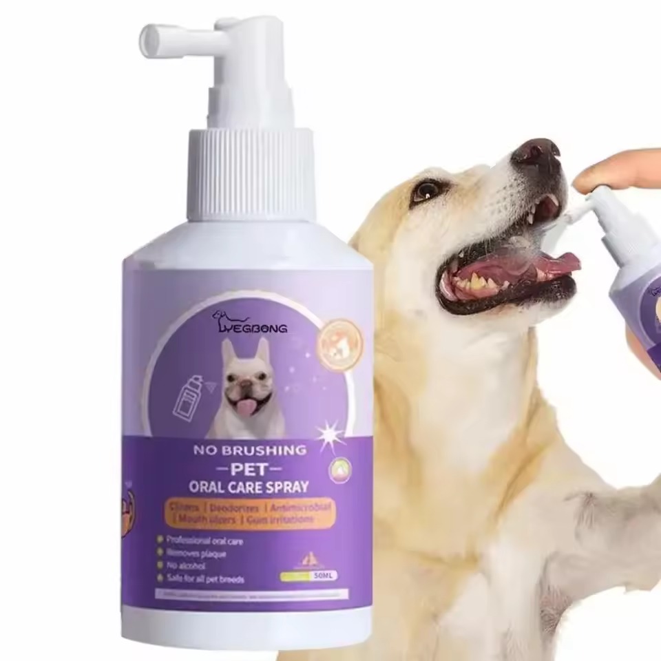 Teeth cleaning spray