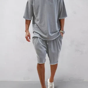 Loose fit solid sports sets