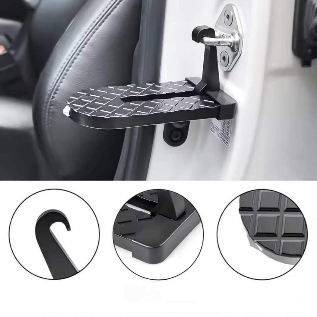 Folding pedal step