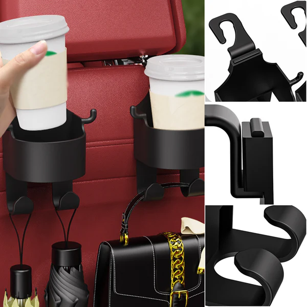 Car seat hooks